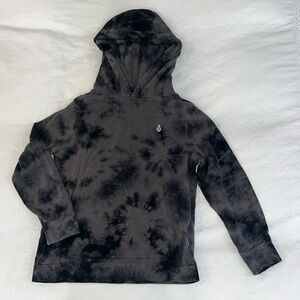 Kids Volcom Thin T-Shirt Style Hoodie Tie Dye